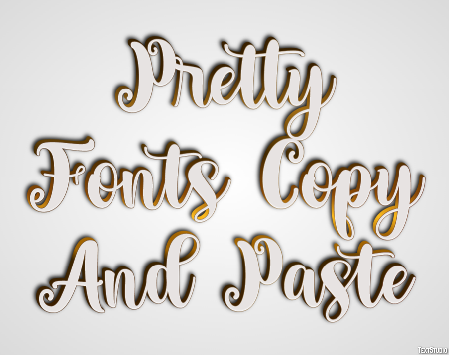 Pretty Fonts Copy And Paste Efekt tekstowy