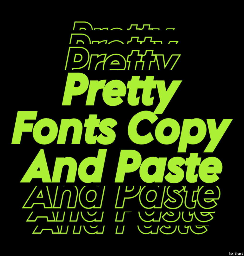 Pretty Fonts Copy And Paste Efekt tekstowy