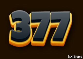 377 Text Effect