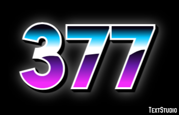 377 Text Effect
