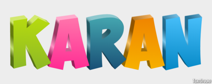 Karan Text Effect