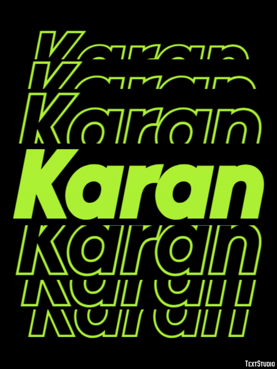 Karan Text Effect