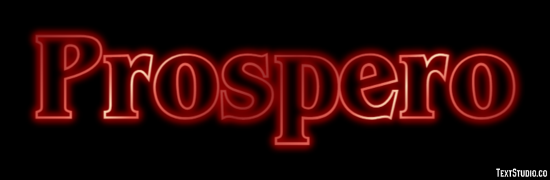 Prospero Effetto testo