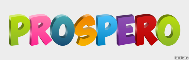 Prospero Effetto testo