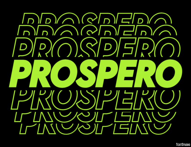 Prospero Effetto testo