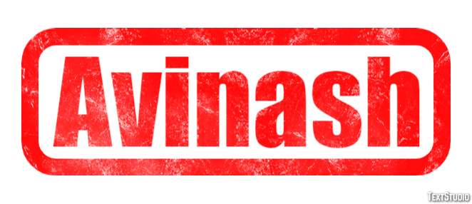 Avinash Tekst Effect