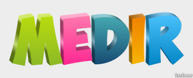 Medir テキスト効果