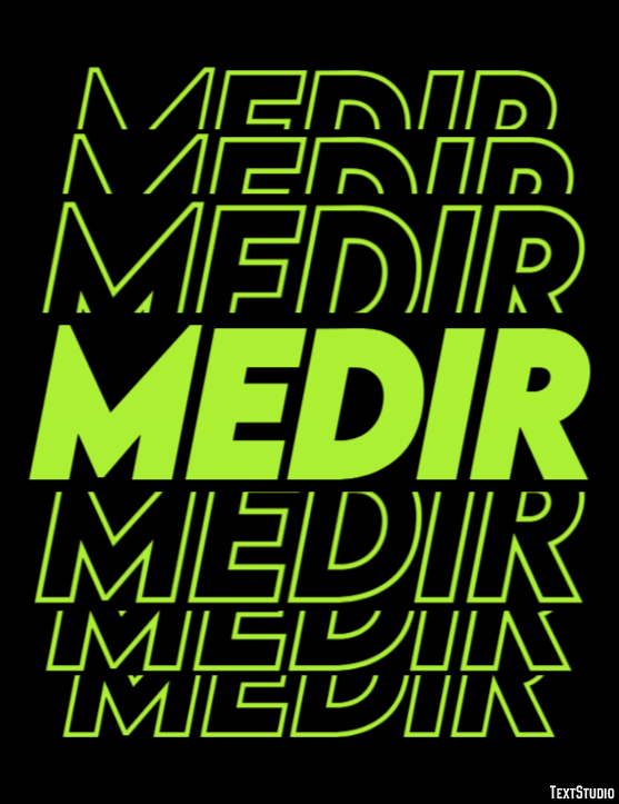 Medir テキスト効果