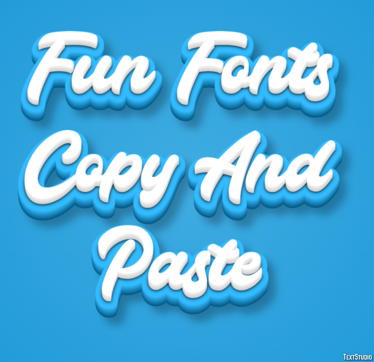 Fun Fonts Copy And Paste Efekt tekstowy