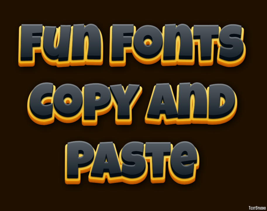 Fun Fonts Copy And Paste Text Effect