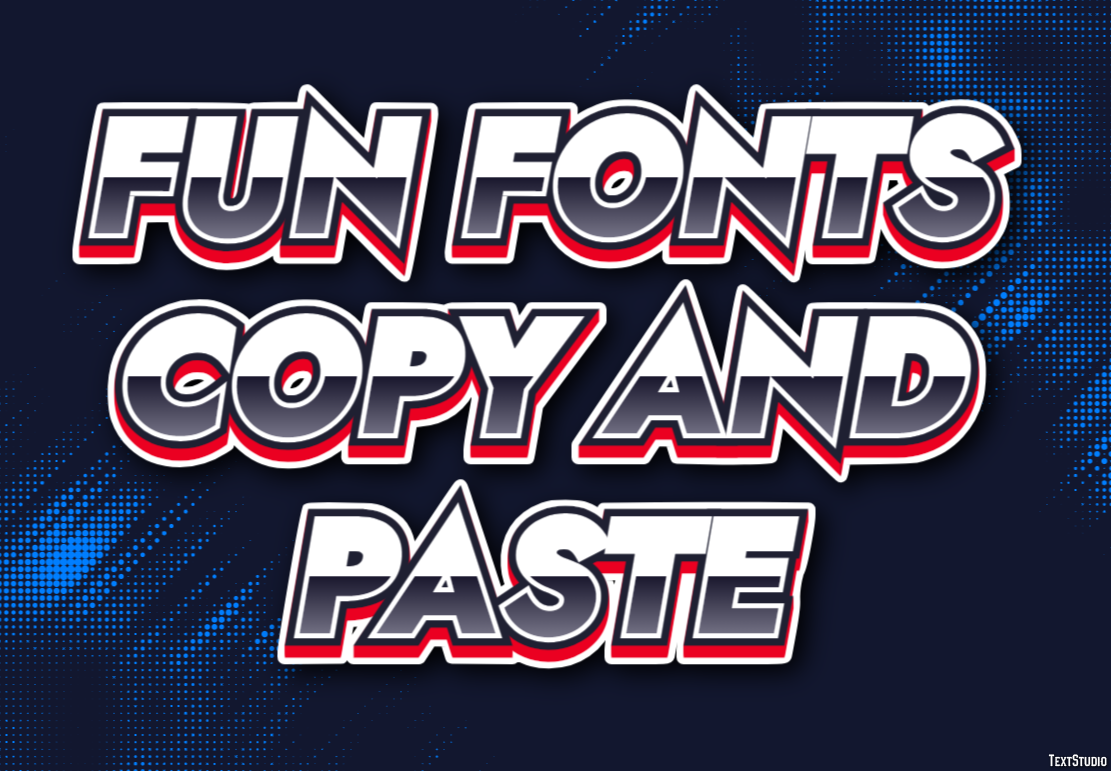 Fun Fonts Copy And Paste Efekt tekstowy