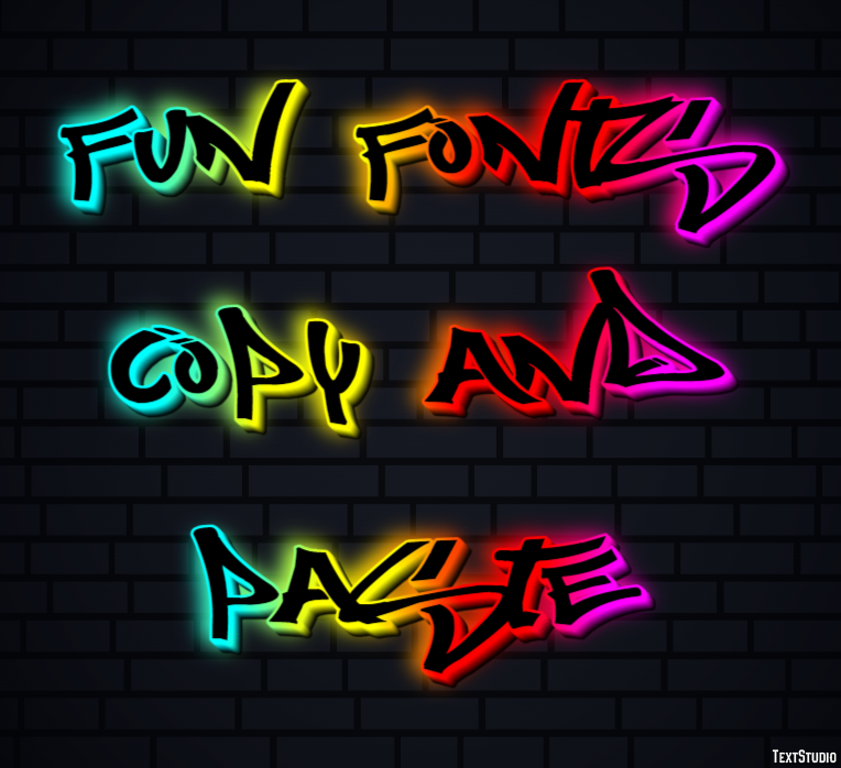 Fun Fonts Copy And Paste Efekt tekstowy