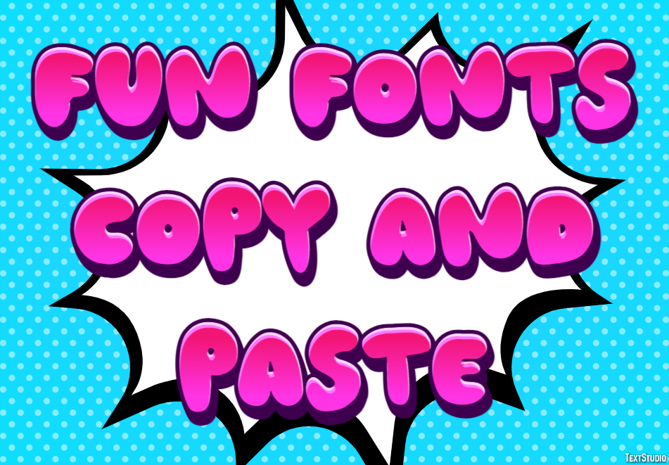 Fun Fonts Copy And Paste Efekt tekstowy