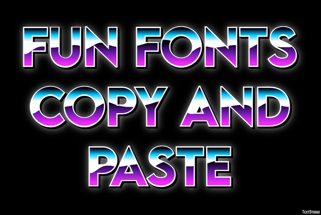 Fun Fonts Copy And Paste Efekt tekstowy