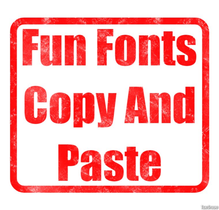 Fun Fonts Copy And Paste Efekt tekstowy