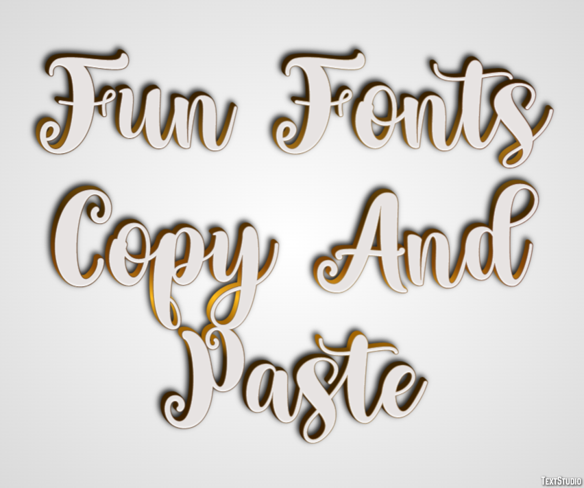 Fun Fonts Copy And Paste Text Effect