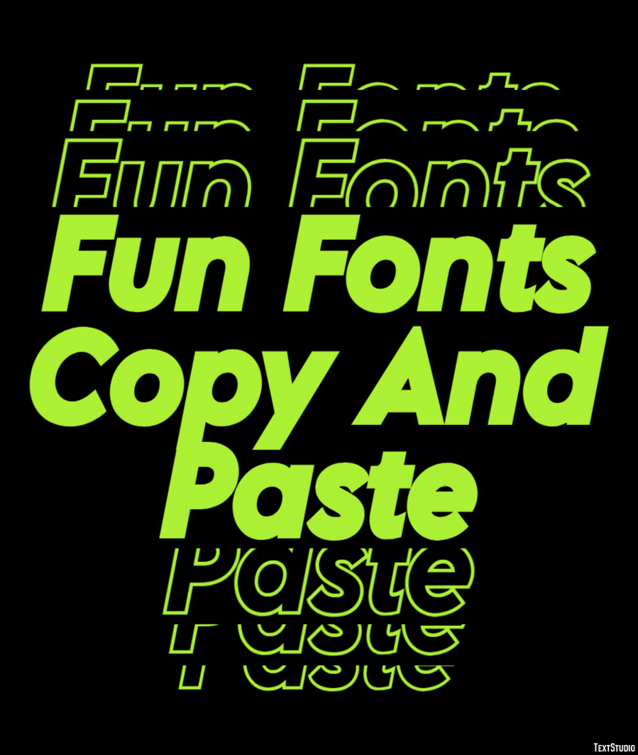 Fun Fonts Copy And Paste Efekt tekstowy