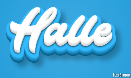 Halle Efekt tekstowy