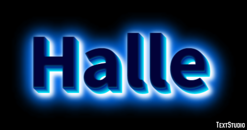 Halle テキスト効果