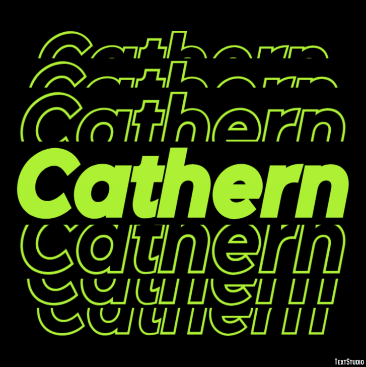 Cathern Text effect