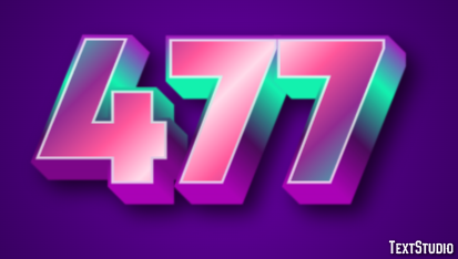477 Text Effect