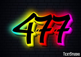 477 Text Effect