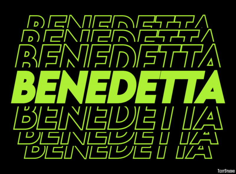 Benedetta Effetto testo