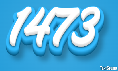 1473 Text effect