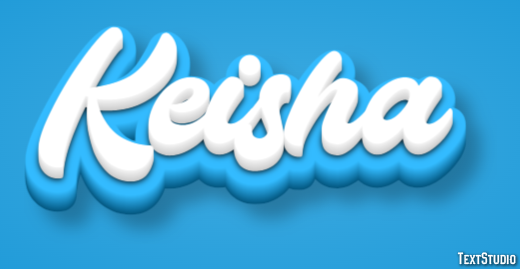 Keisha Efecto de texto