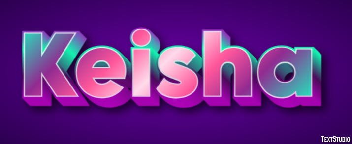 Keisha Efecto de Texto