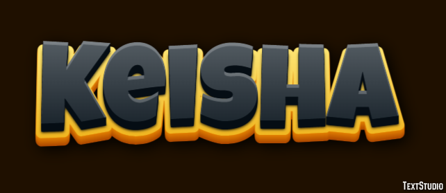 Keisha Efecto de texto
