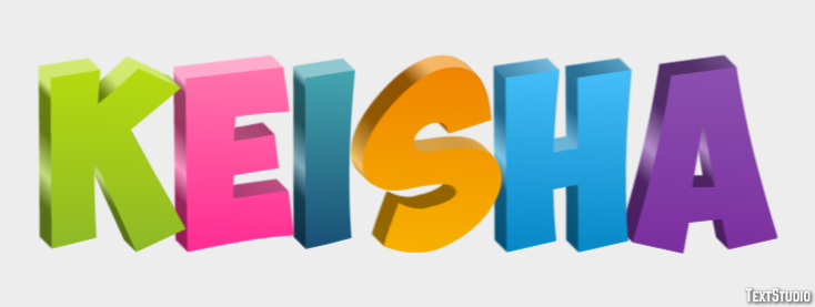 Keisha Efecto de texto