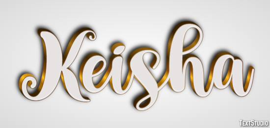 Keisha Efecto de texto