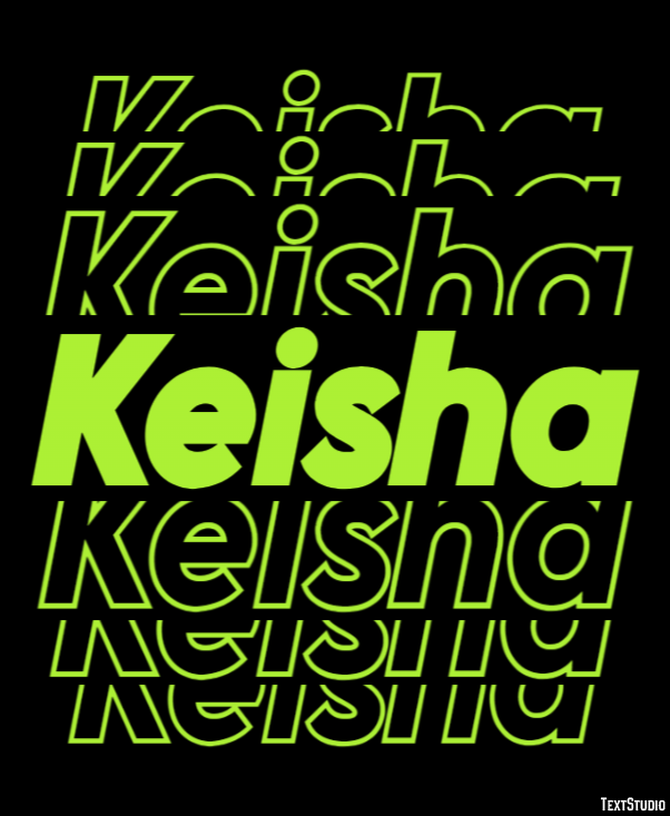 Keisha Efecto de Texto