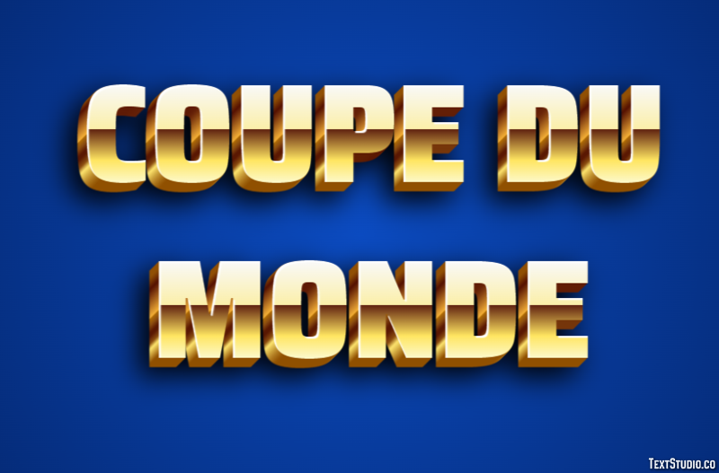 Coupe du Monde Texteffekt