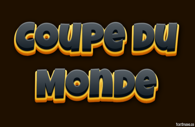 Coupe du Monde Effet de texte