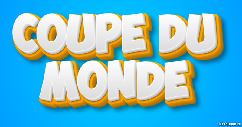 Coupe du Monde Texteffekt