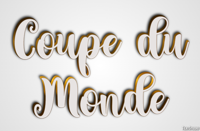 Coupe du Monde Efeito de texto