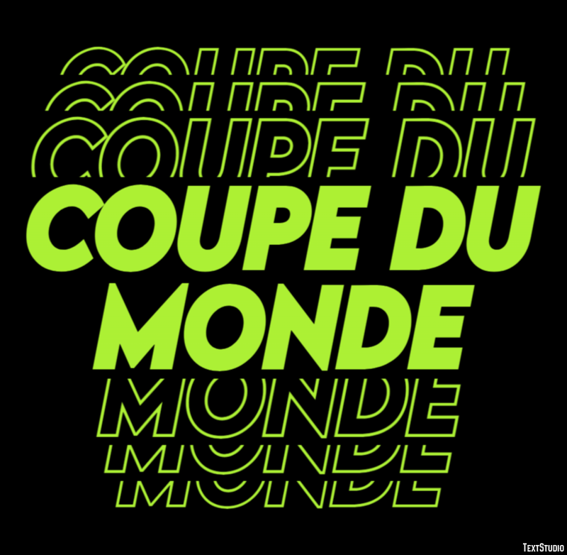 Coupe du Monde Texteffekt