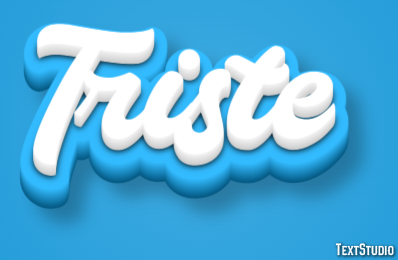 Triste Tekst effect