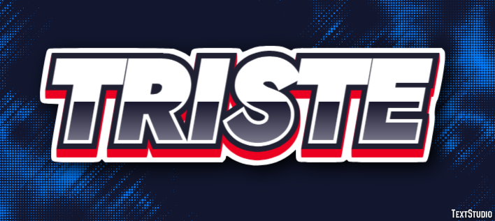 Triste Text Effect