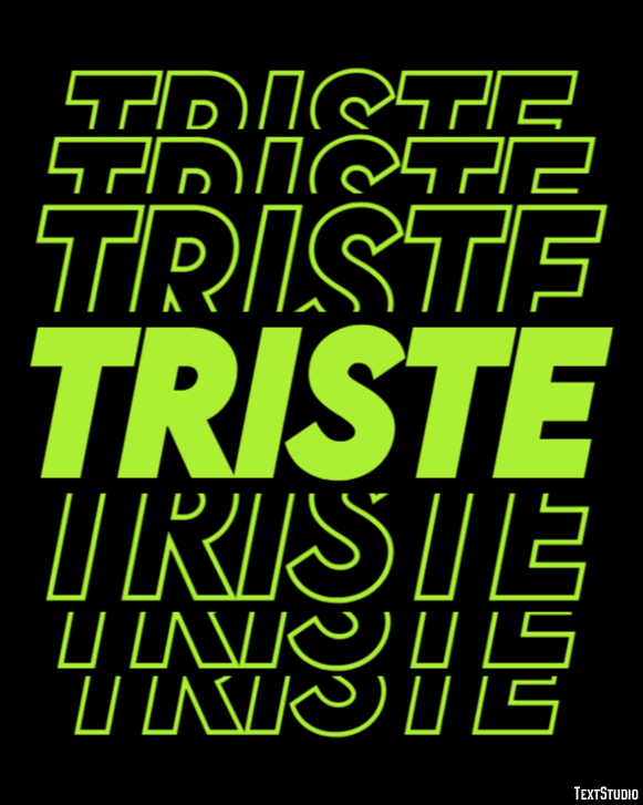 Triste Text Effect