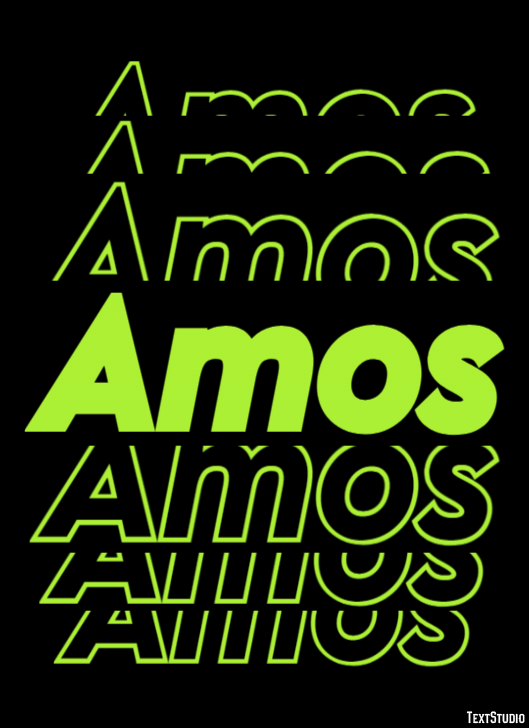 Amos テキスト効果