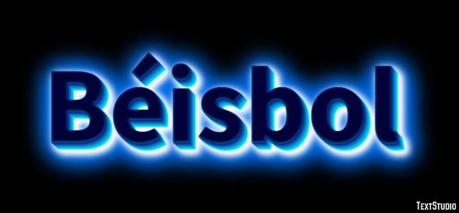 Béisbol Efecto de Texto