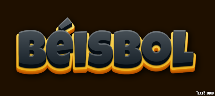 Béisbol Efecto de Texto