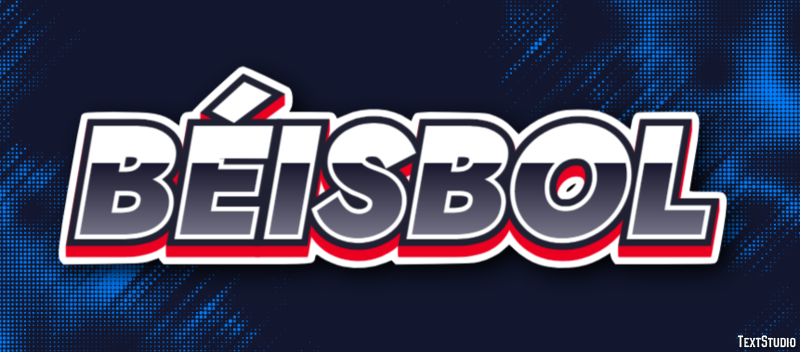 Béisbol Efecto de Texto