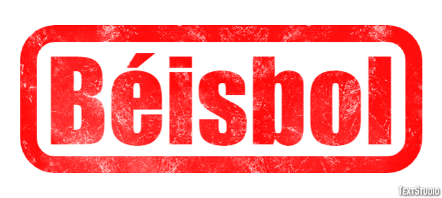 Béisbol Efecto de Texto