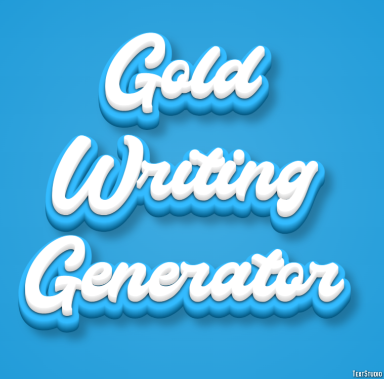 Gold Writing Generator Tekst Effect