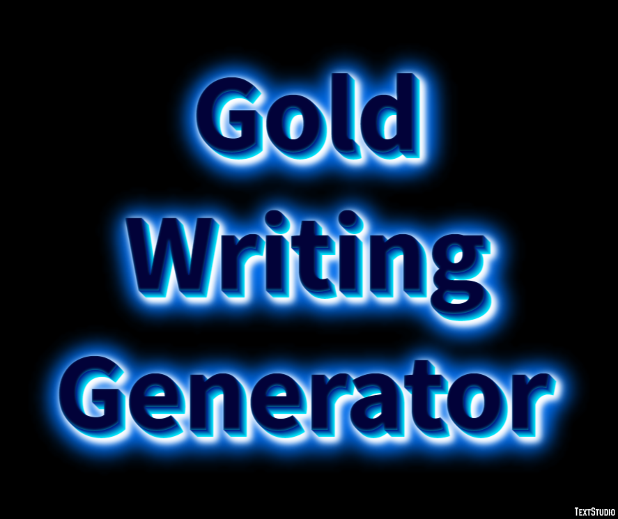 Gold Writing Generator Efecto de Texto