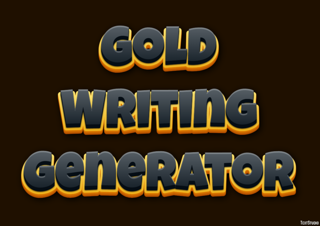 Gold Writing Generator Efekt tekstowy